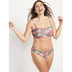 Old Navy Women’s Size XXL ~ Bandeau Bikini 2-Piece Swim Set ~ Flamingo